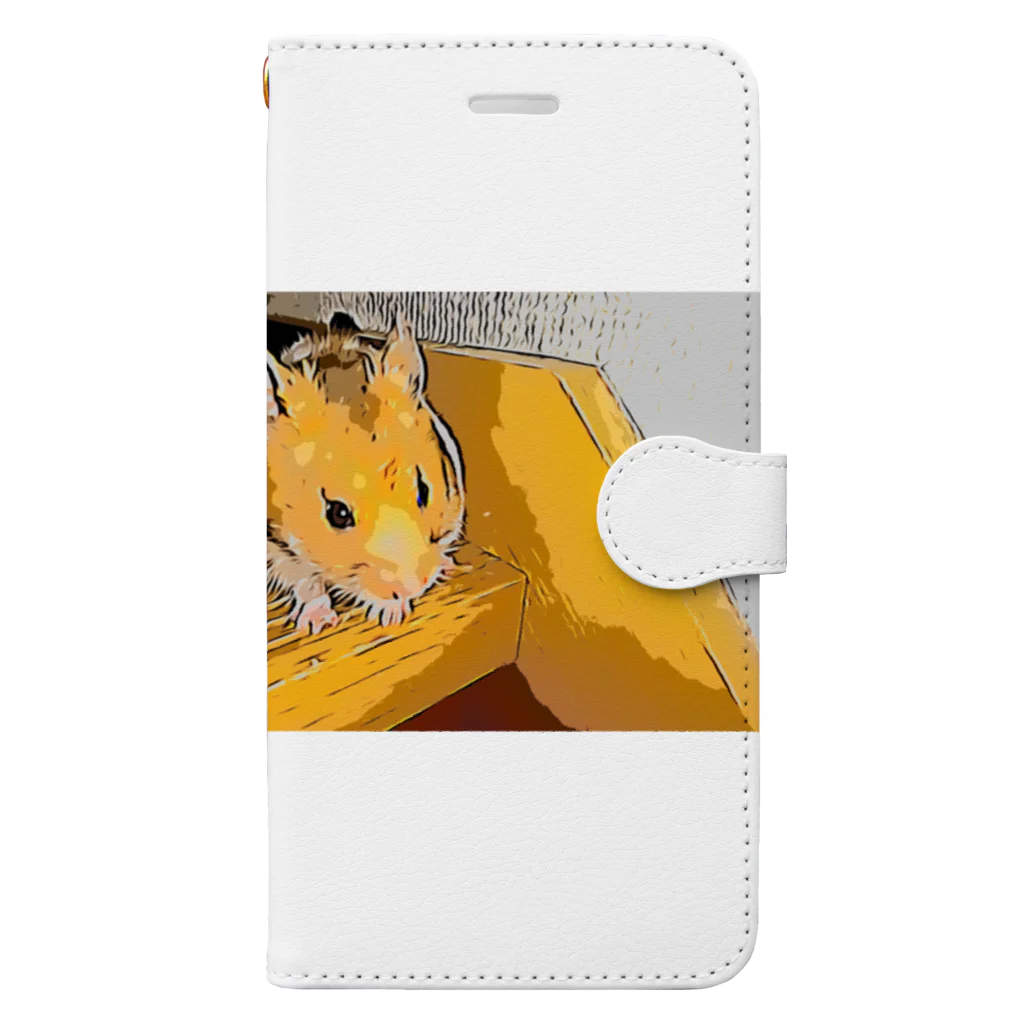 564219の漫画絵フワチ君 Book-Style Smartphone Case