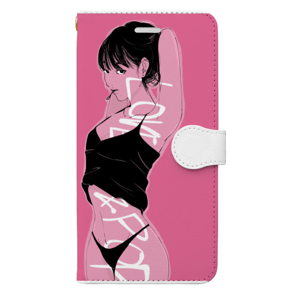 タナカ ヒロキのpink! Book-Style Smartphone Case