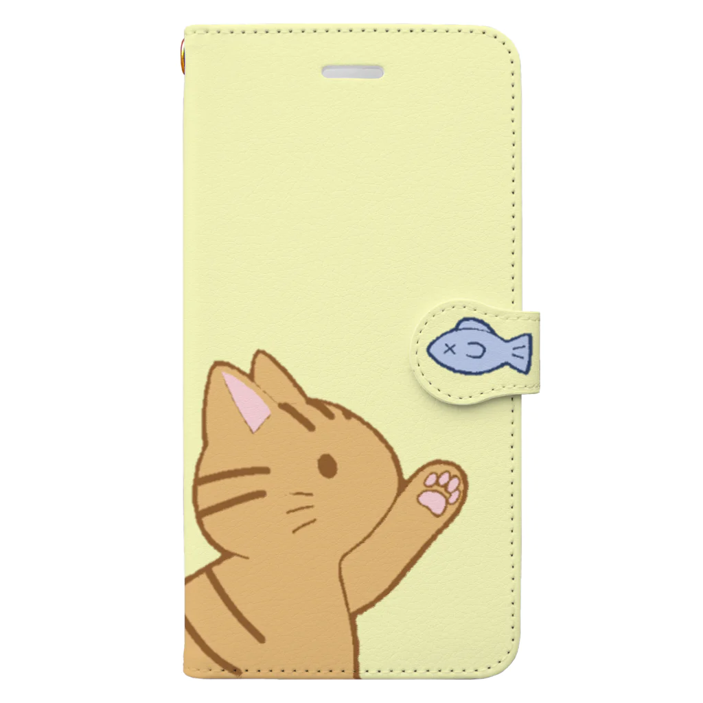 かわいいもののおみせ　いそぎんちゃくのお魚にゃー　茶トラ Book-Style Smartphone Case