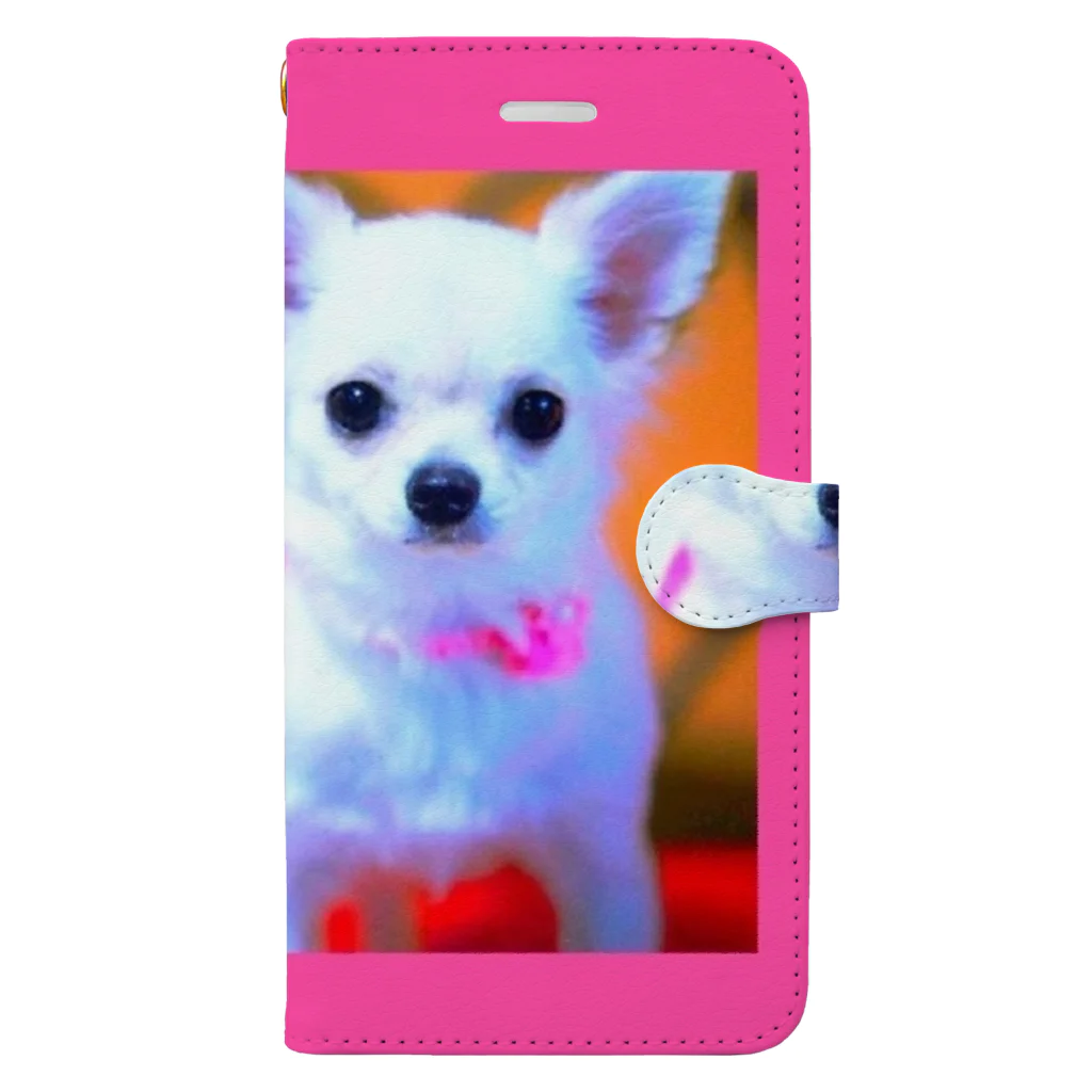 pinkyのチワワ♡ Book-Style Smartphone Case