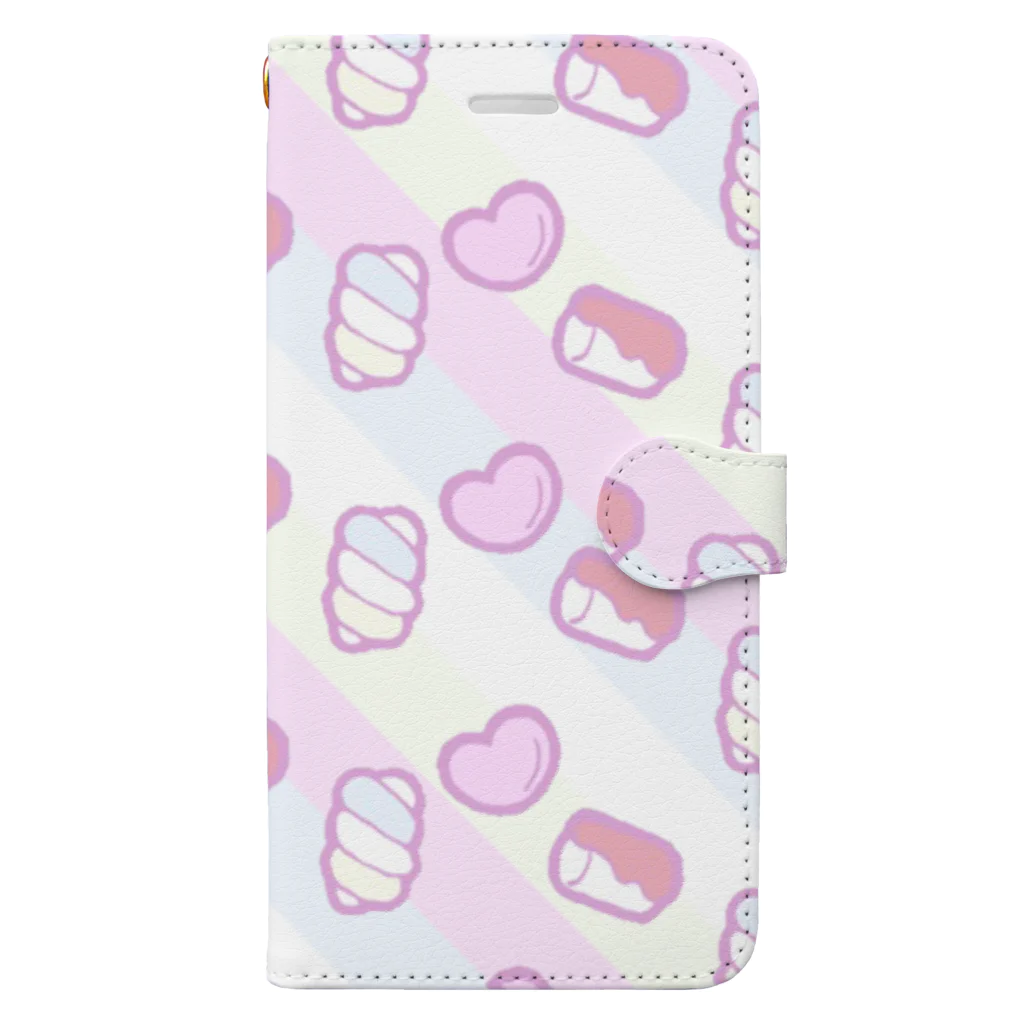 かわいいもののおみせ　いそぎんちゃくのマシュマロいっぱい Book-Style Smartphone Case