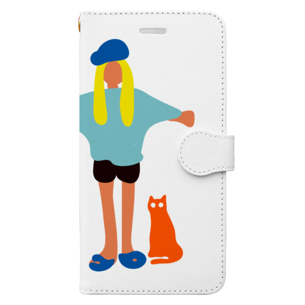 Earthlingの地球人（キャップ女子） Book-Style Smartphone Case