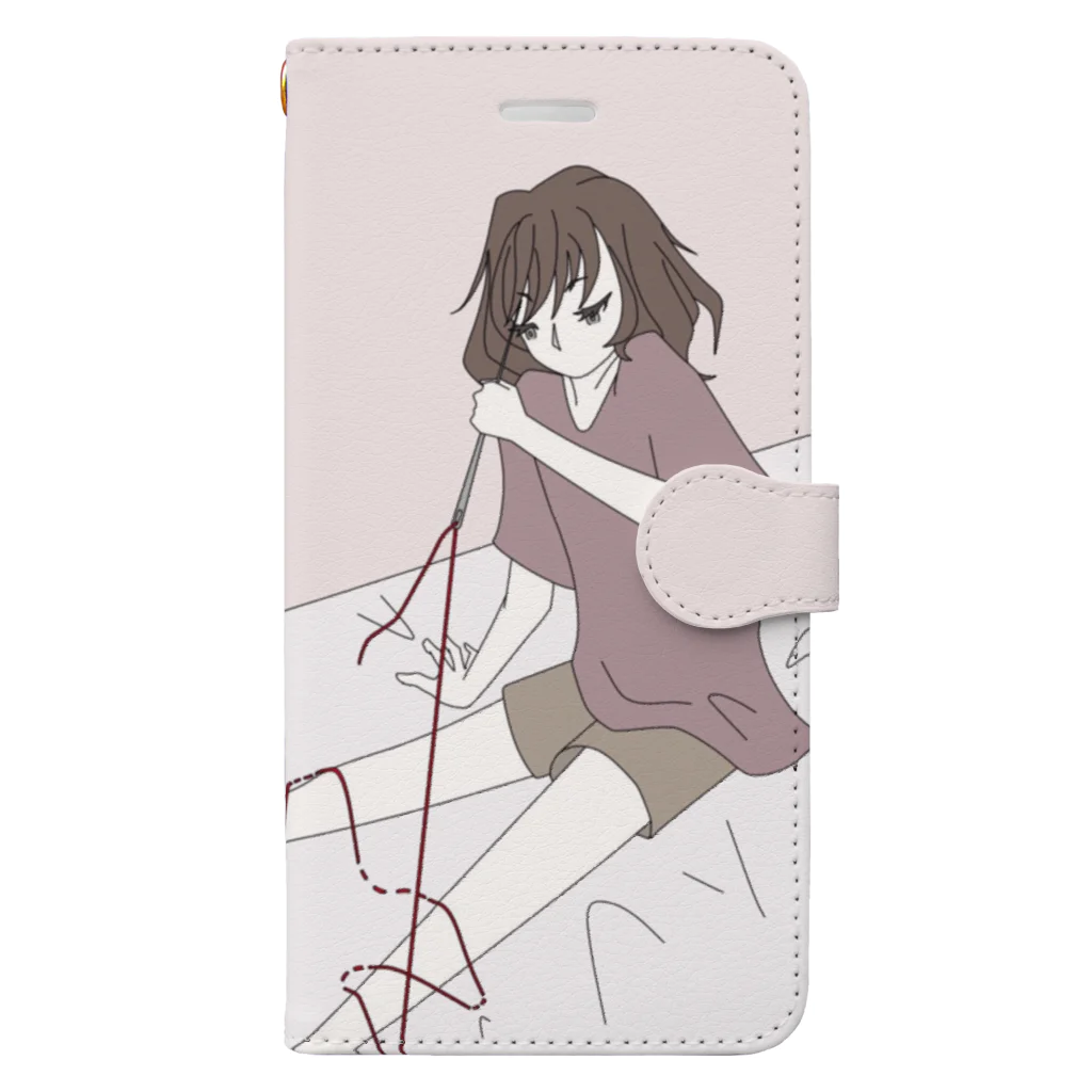 午前五時のうとうとの起きれません Book-Style Smartphone Case