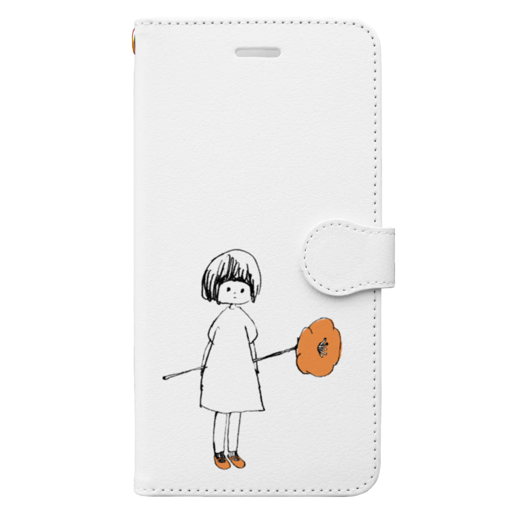 続・ムーの通販のflower girl Book-Style Smartphone Case