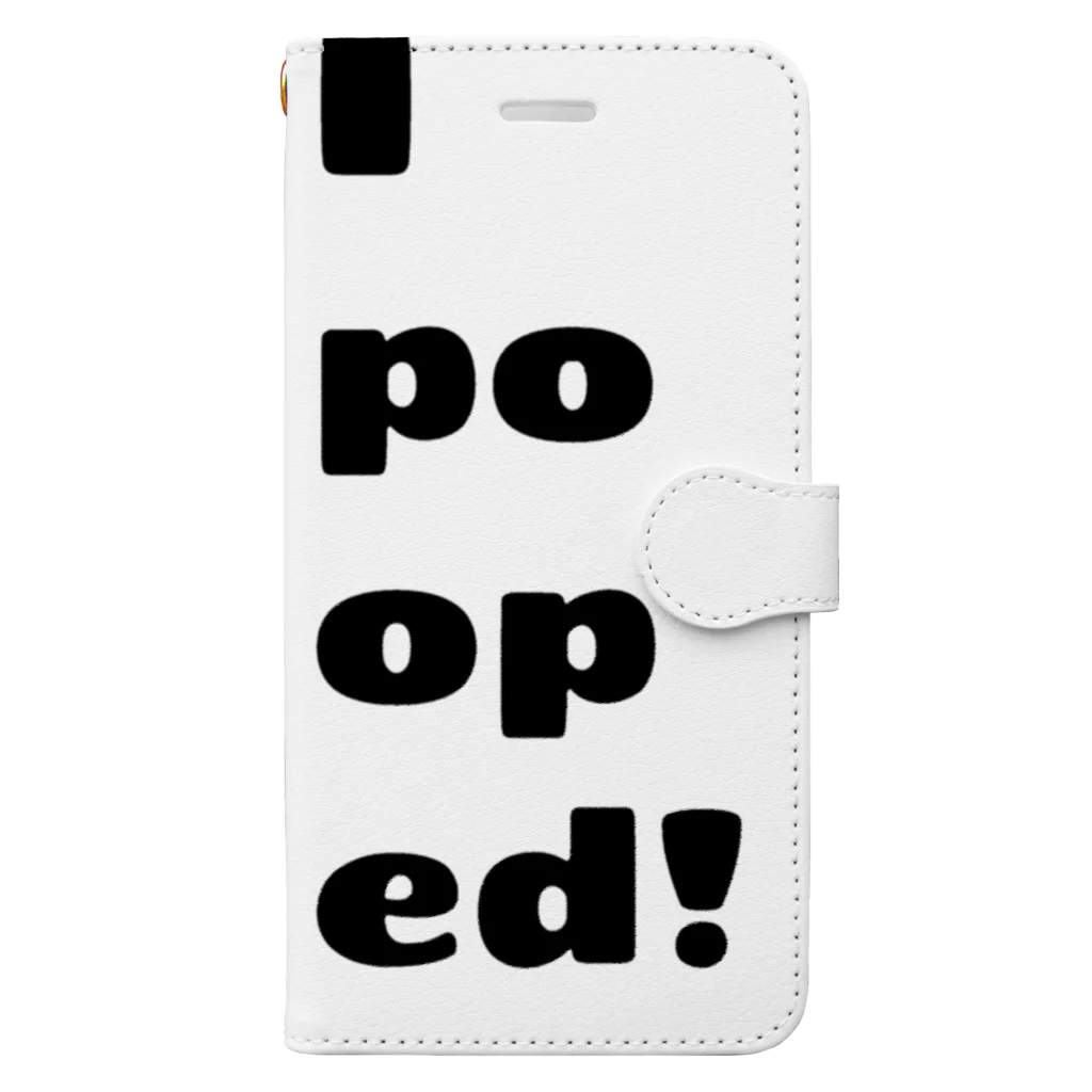 下品なうんちのうんちでたよ！I pooped! Book-Style Smartphone Case