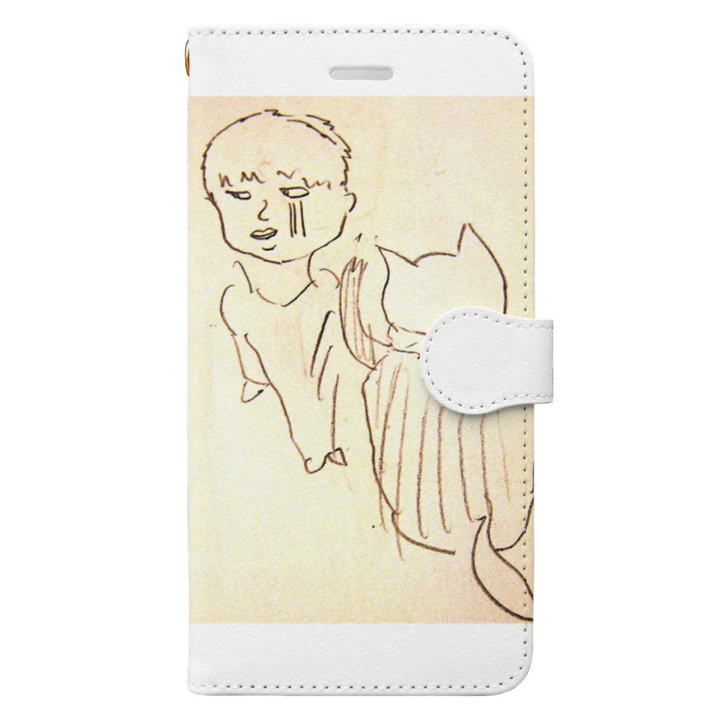 suzuejyaの次男とゴマ Book-Style Smartphone Case