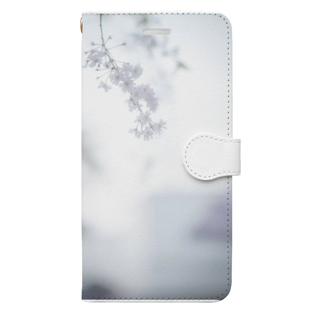 後居の桜フォト Book-Style Smartphone Case