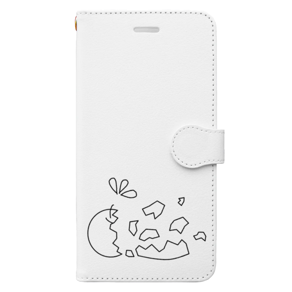 812nishinoの破壊　林檎 Book-Style Smartphone Case