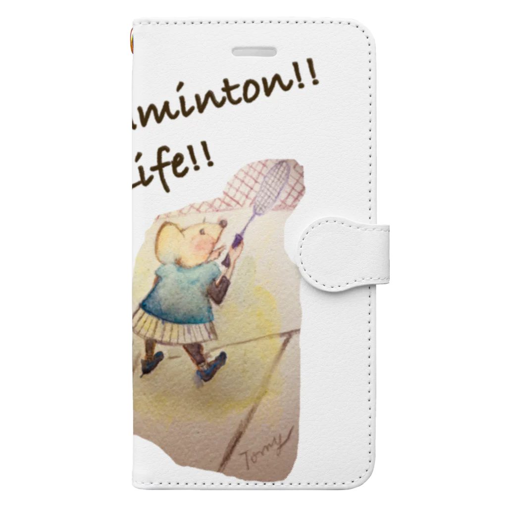 童画家 ☆たまてばこ主宰＊TomyのNo,Badminton! No,Life!! Book-Style Smartphone Case