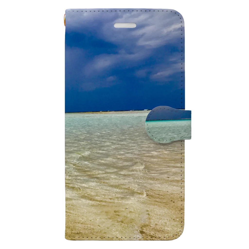 th350のビーチ Book-Style Smartphone Case