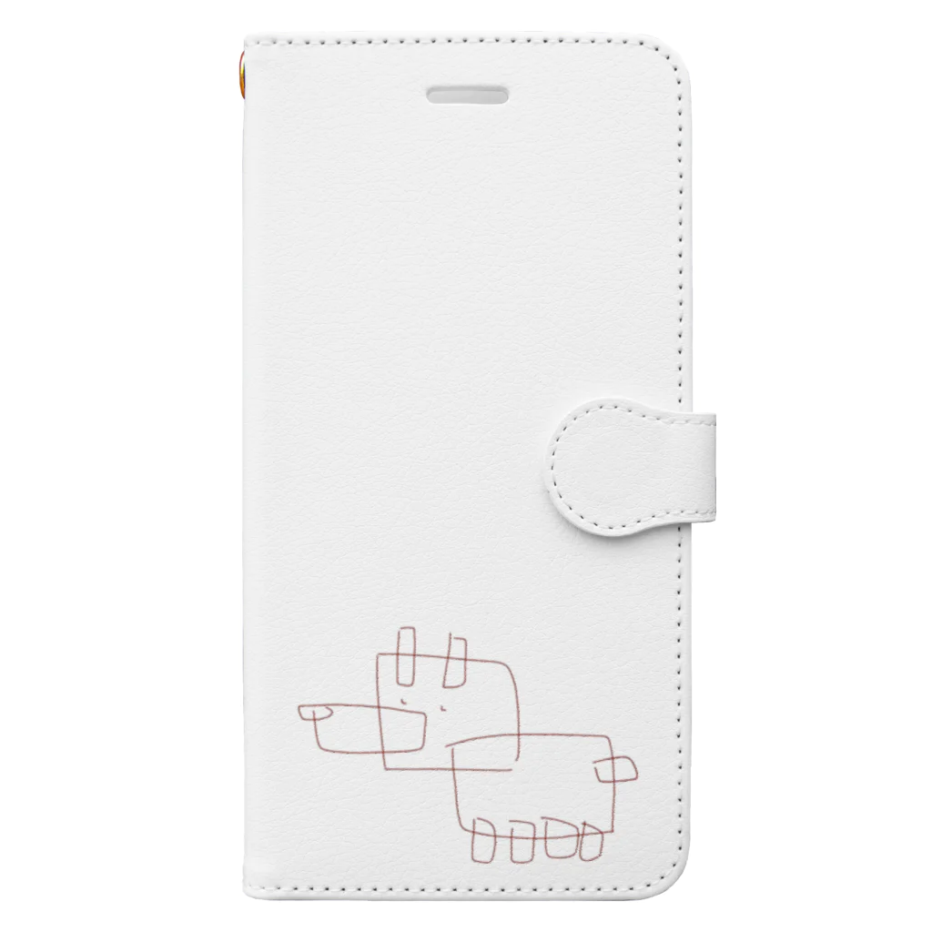 はっしうむのふれーむ犬 Book-Style Smartphone Case