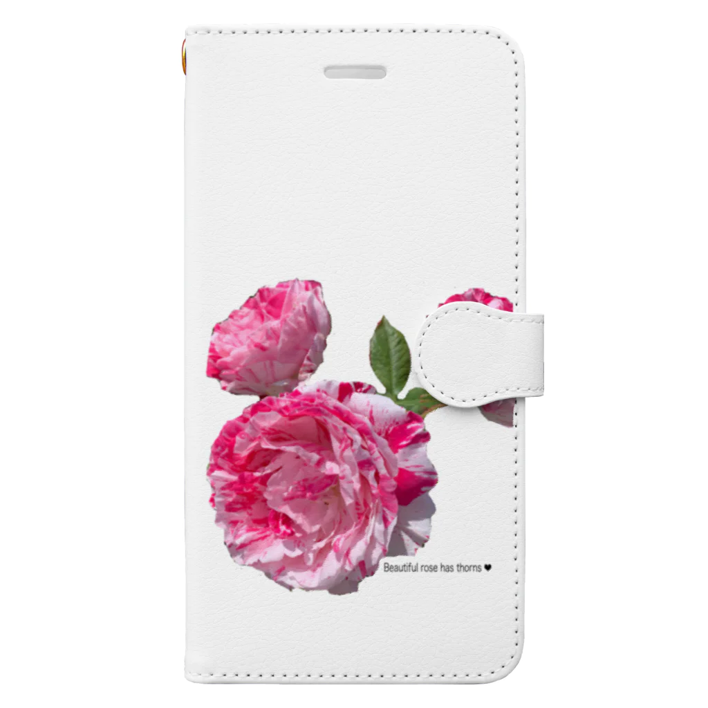 Coloreの綺麗な薔薇には刺がある Book-Style Smartphone Case