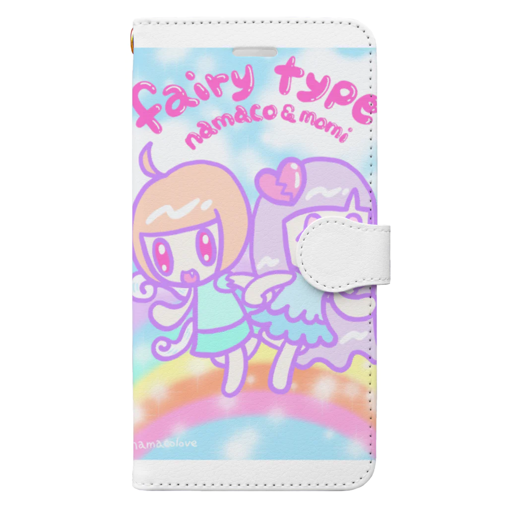 ナマコラブ💜👼🏻🦄🌈✨のfairy type NAMACOLOVE 手帳型スマホケース