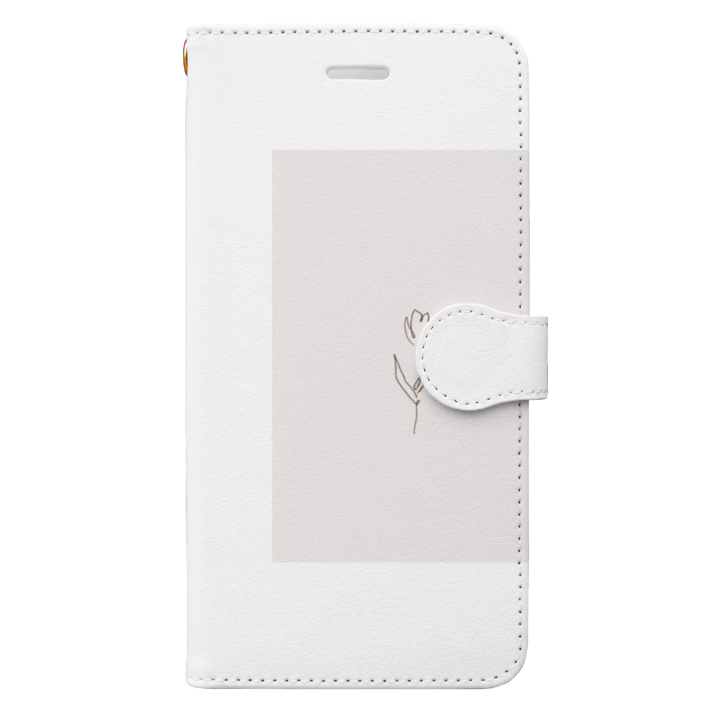 rilybiiのダスティーピンク🌷 Book-Style Smartphone Case