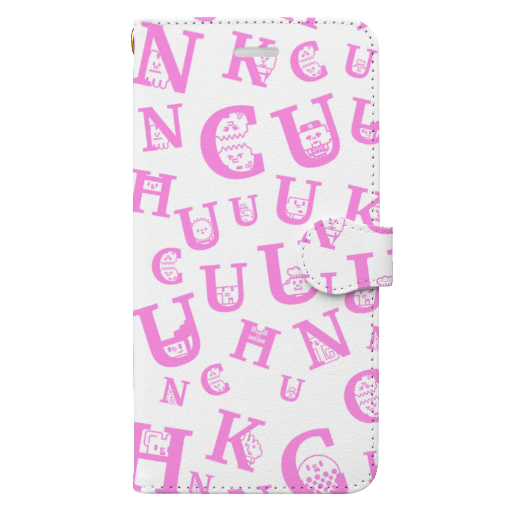 uchukunのUCHU FONTGRAM 手帳型スマホケース