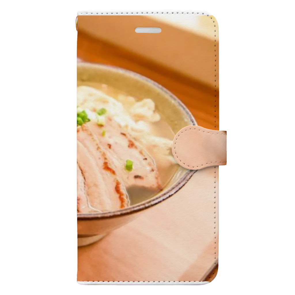 まいにち食堂の生アーサまいにち食堂そば Book-Style Smartphone Case