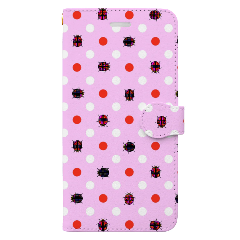 くいなの母のだんだらけpink Book-Style Smartphone Case