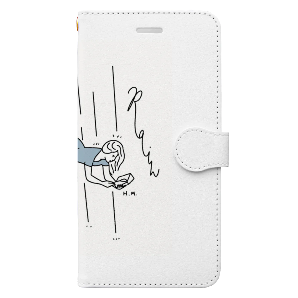 HM OFFICIAL GOODS SHOPのHM Rain OFFICIAL GOODS Book-Style Smartphone Case