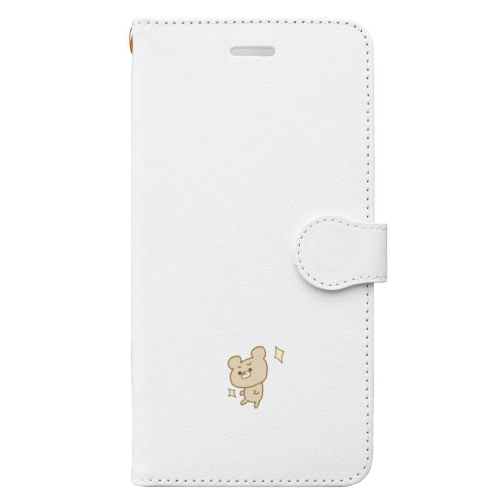 komのくまとはっちゃんのくまくまさんのドヤ顔 Book-Style Smartphone Case