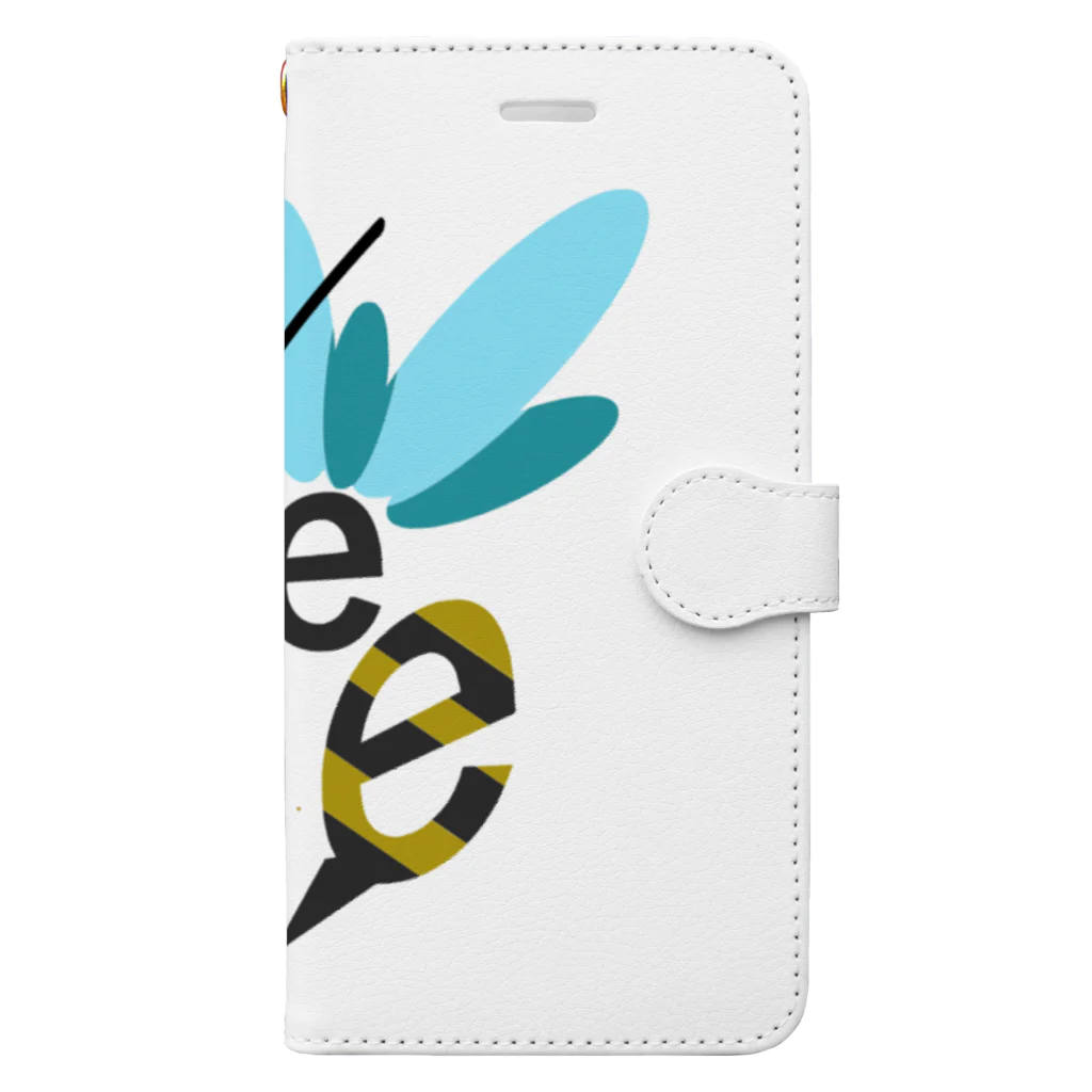 ハーフなお店のBee(蜂) Book-Style Smartphone Case