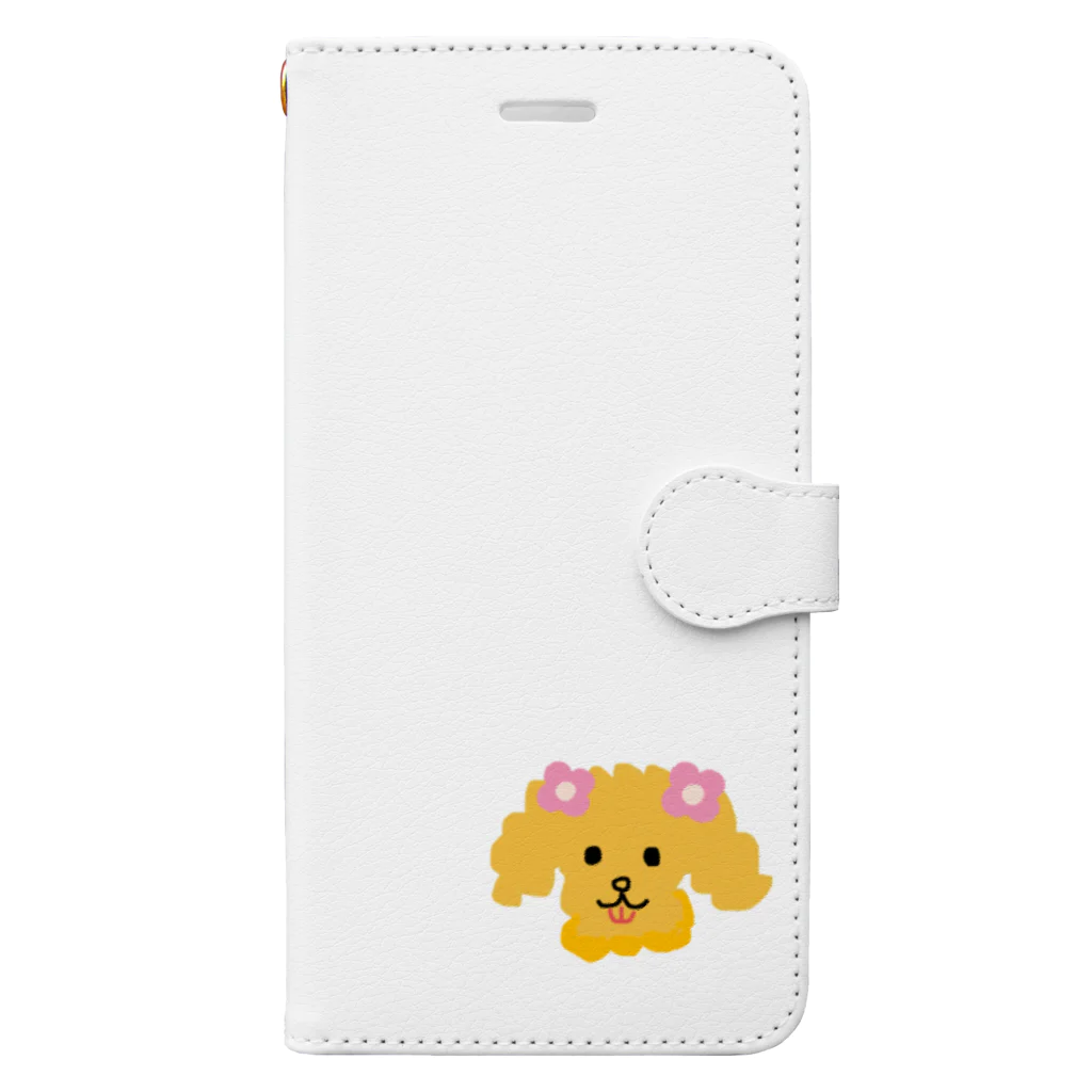 胡実クルミのボサボサもこもこヘアーの犬 Book-Style Smartphone Case