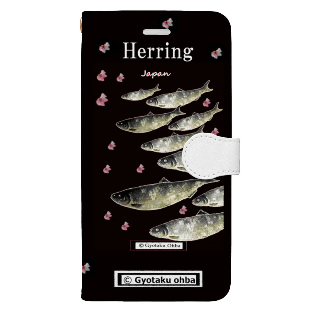 G-HERRINGのHERRING（鰊；ニシン）あらゆる生命たちへ感謝をささげます。 Book-Style Smartphone Case