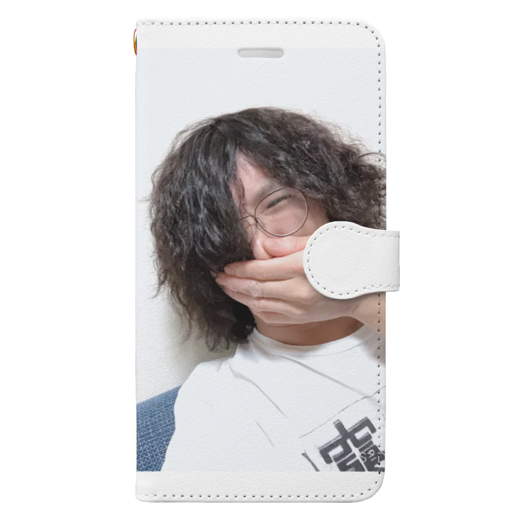 knakanoonの酔っ払いの自撮り写メで作ったアイテム Book-Style Smartphone Case