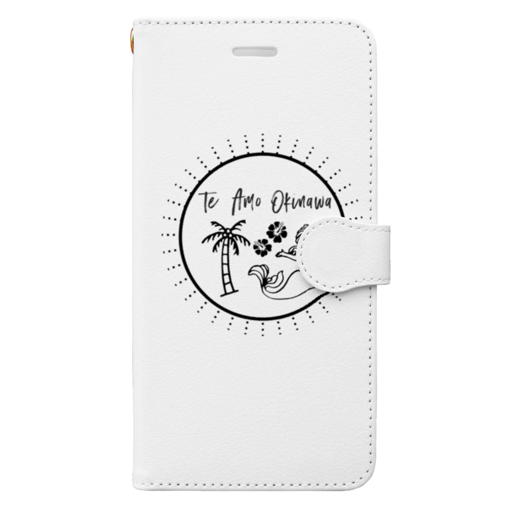 Te Amo OkinawaのTe Amo Okinawa〜ヤシの木前で待ち合わせ♡〜 Book-Style Smartphone Case