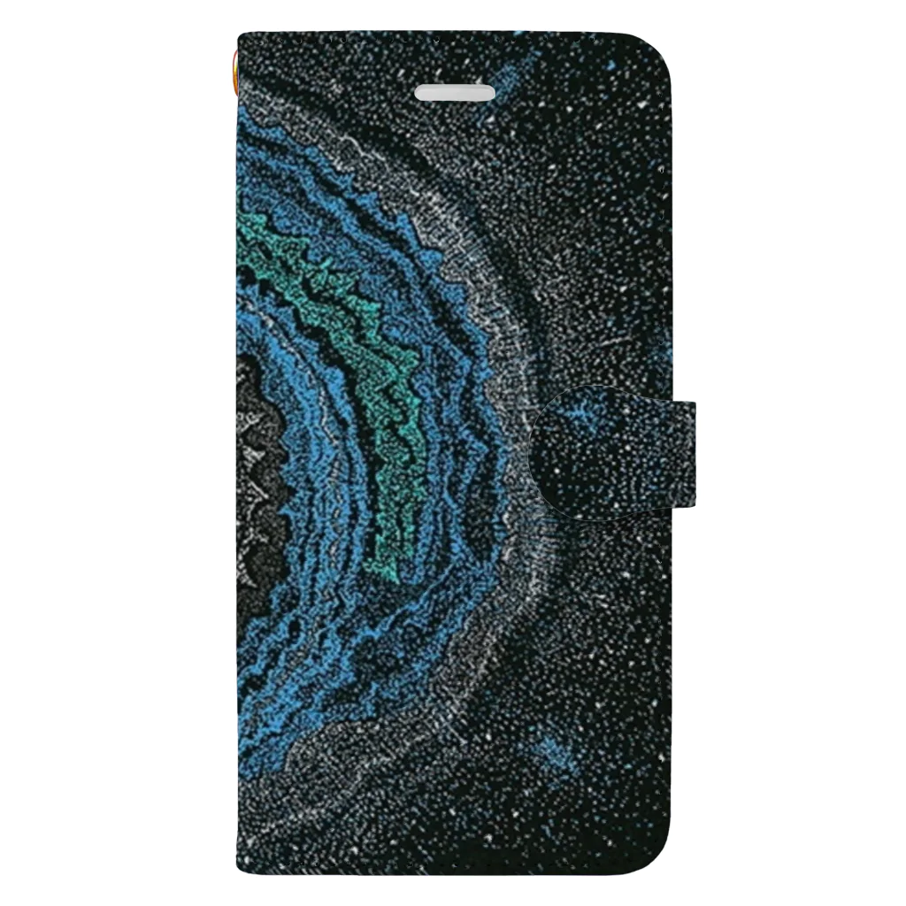 宇宙点描画~水華~のcosmic 009 Book-Style Smartphone Case