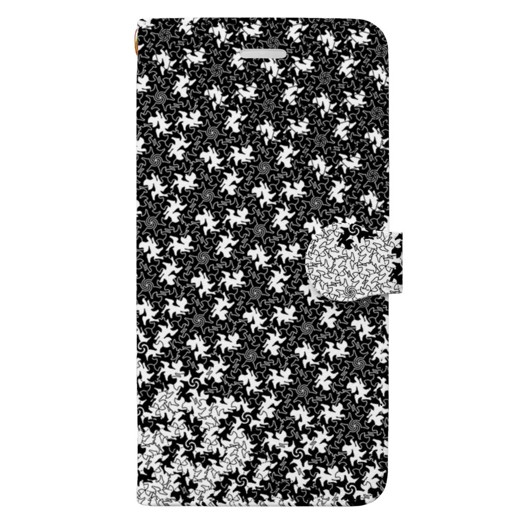 Ast TessellationのTHP-Cat-R1995-Met-BW Book-Style Smartphone Case