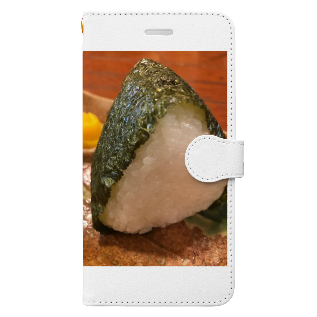 園村のおみせのぼくはおむすびが食べたいんだなぁ Book-Style Smartphone Case