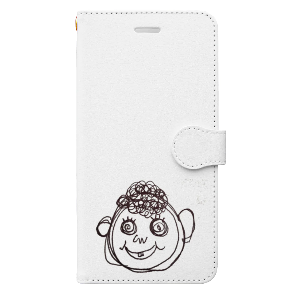 yuppyhappyのくるくるしてる男の子 Book-Style Smartphone Case