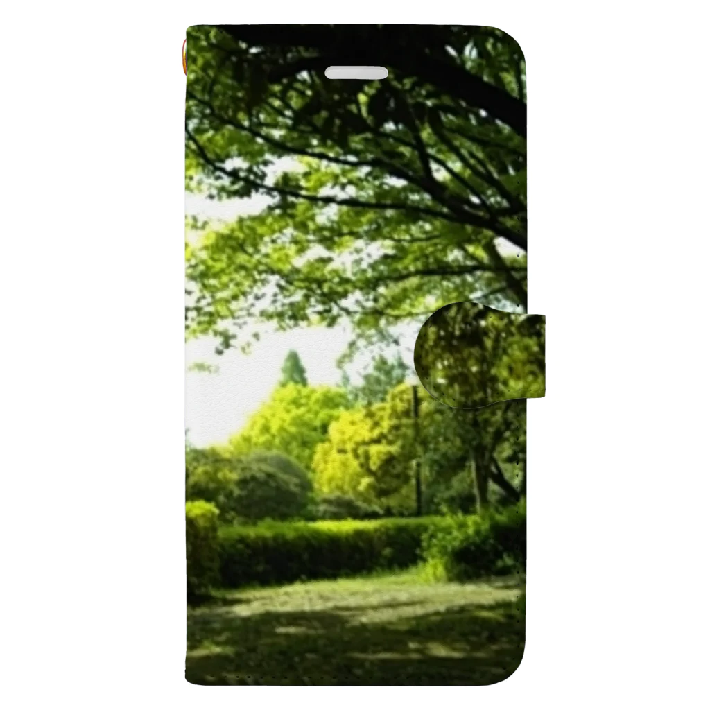 【はる吉SHOP】の【風景】森林 Book-Style Smartphone Case