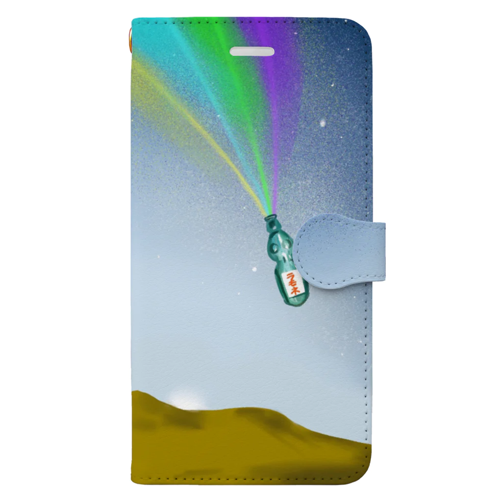 ツキシルベの流星のラモネ砂漠の夜空 Book-Style Smartphone Case