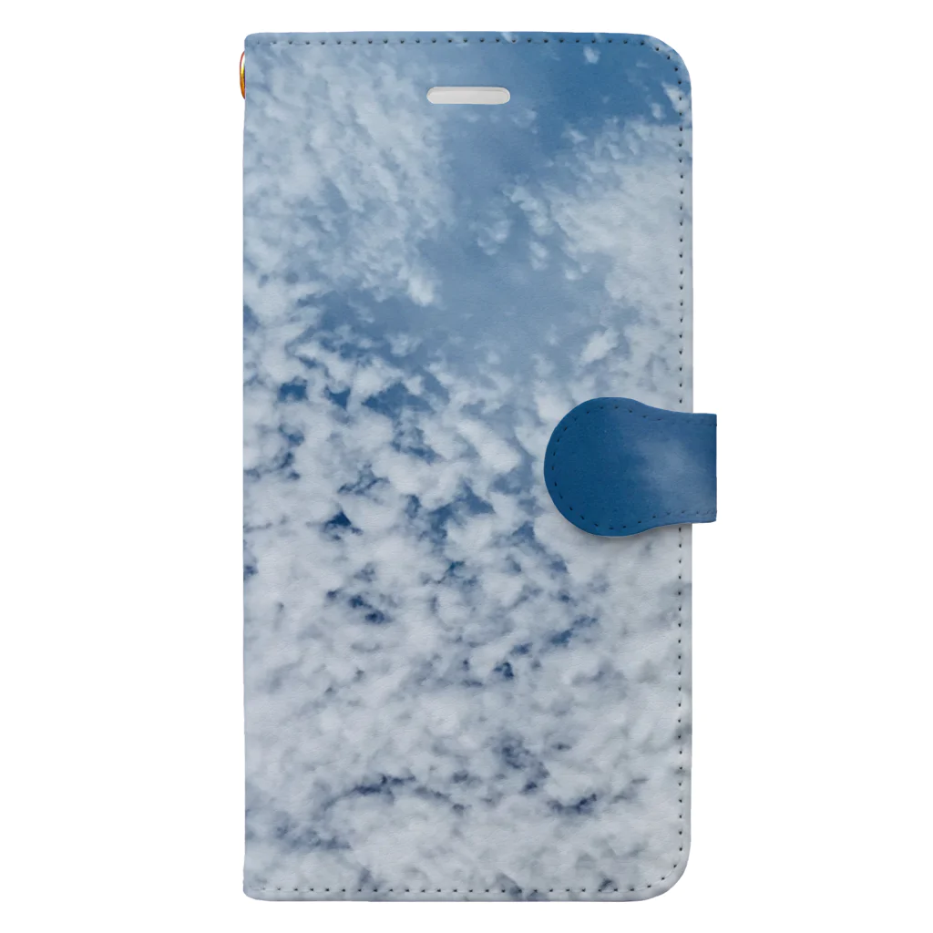 happy_mameの＊BLUE&WHIGHT＊空と雲 Book-Style Smartphone Case