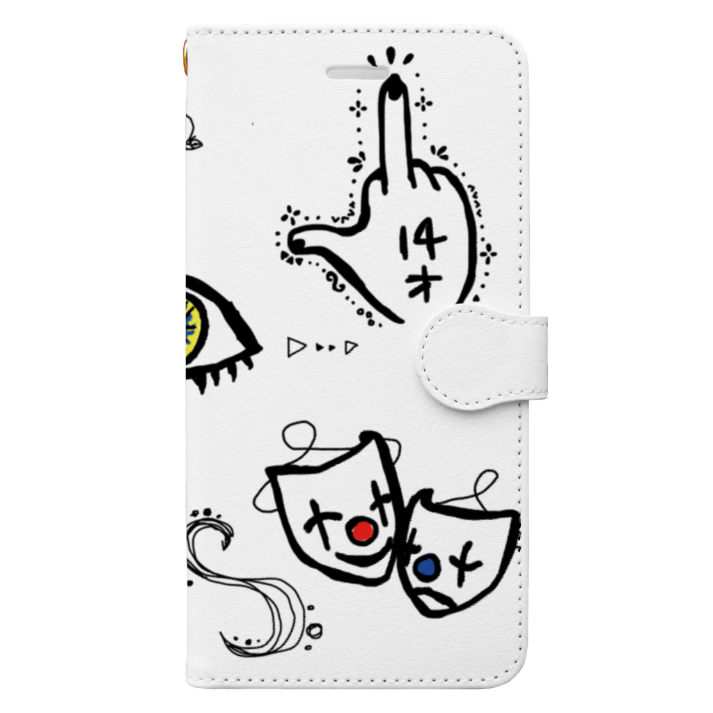 猫ノ門超絶🔥応援SHOPの【お洒落に応援！！】 Book-Style Smartphone Case