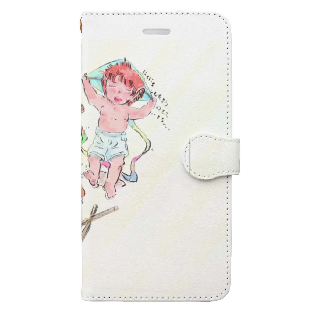 夏姫物語のキジムナー　フータン作り Book-Style Smartphone Case
