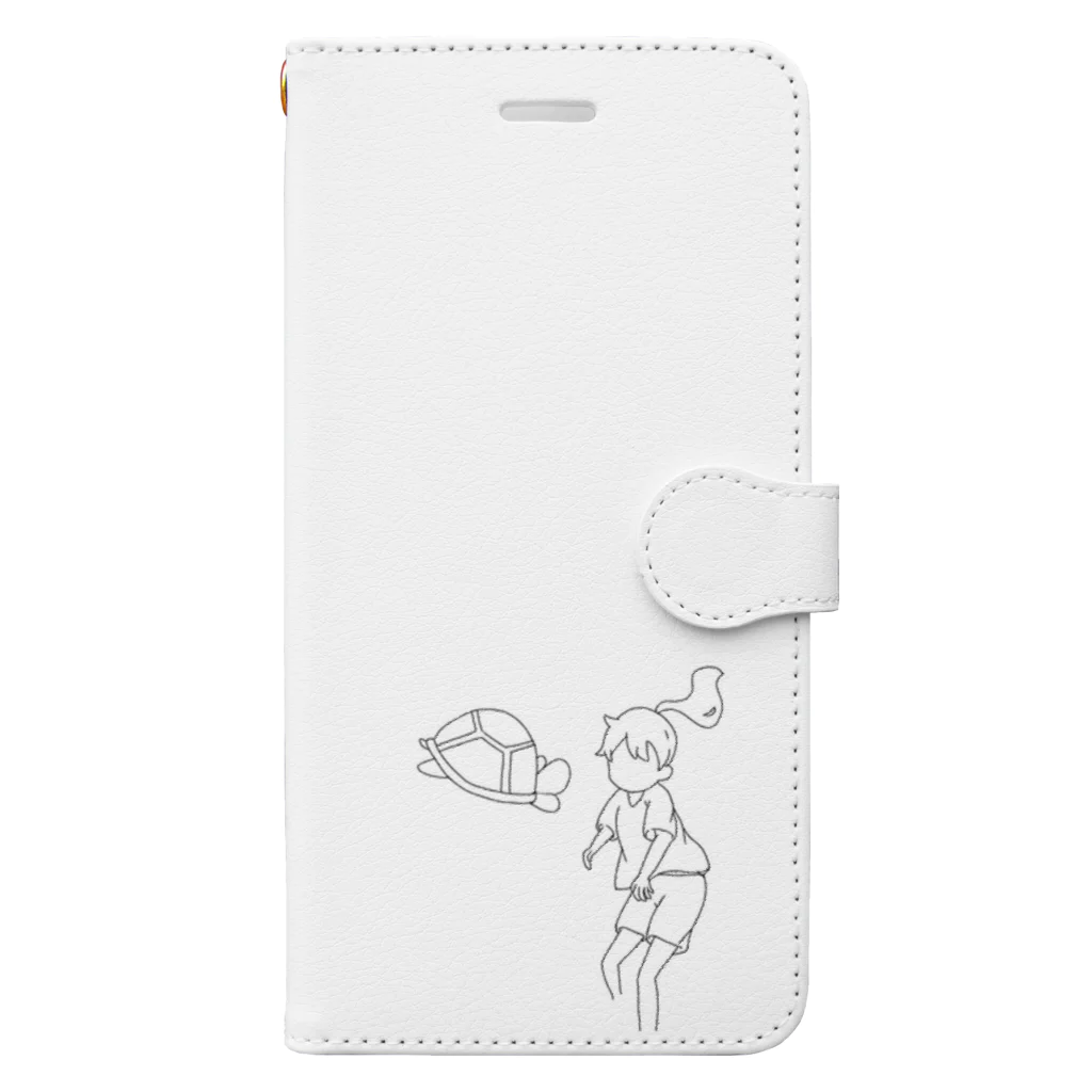 雨女🥊のカメと私 Book-Style Smartphone Case