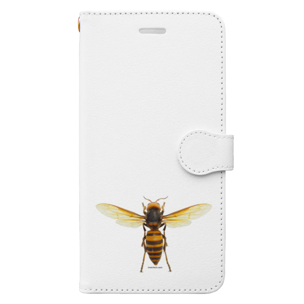 insectech.comのオオスズメバチ女王 Book-Style Smartphone Case