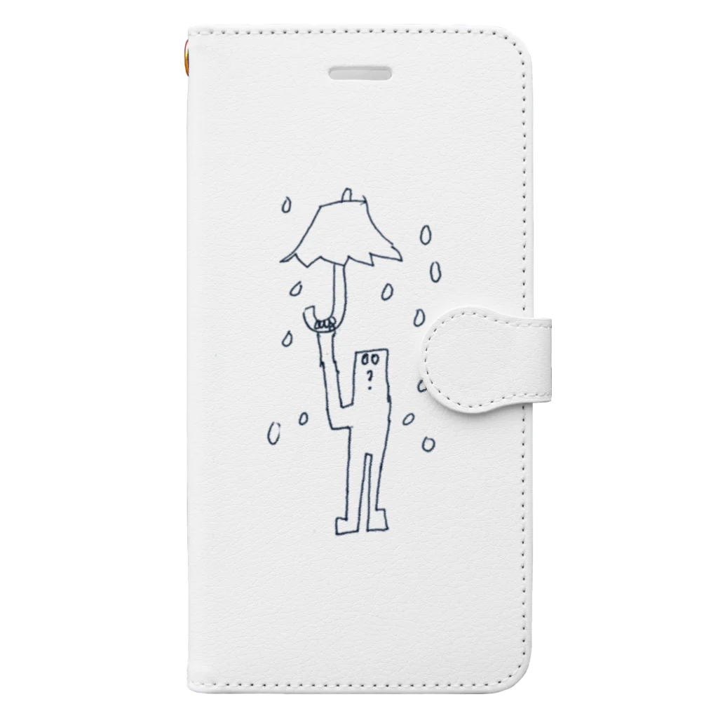 G-TOYの雨降り 手帳型スマホケース