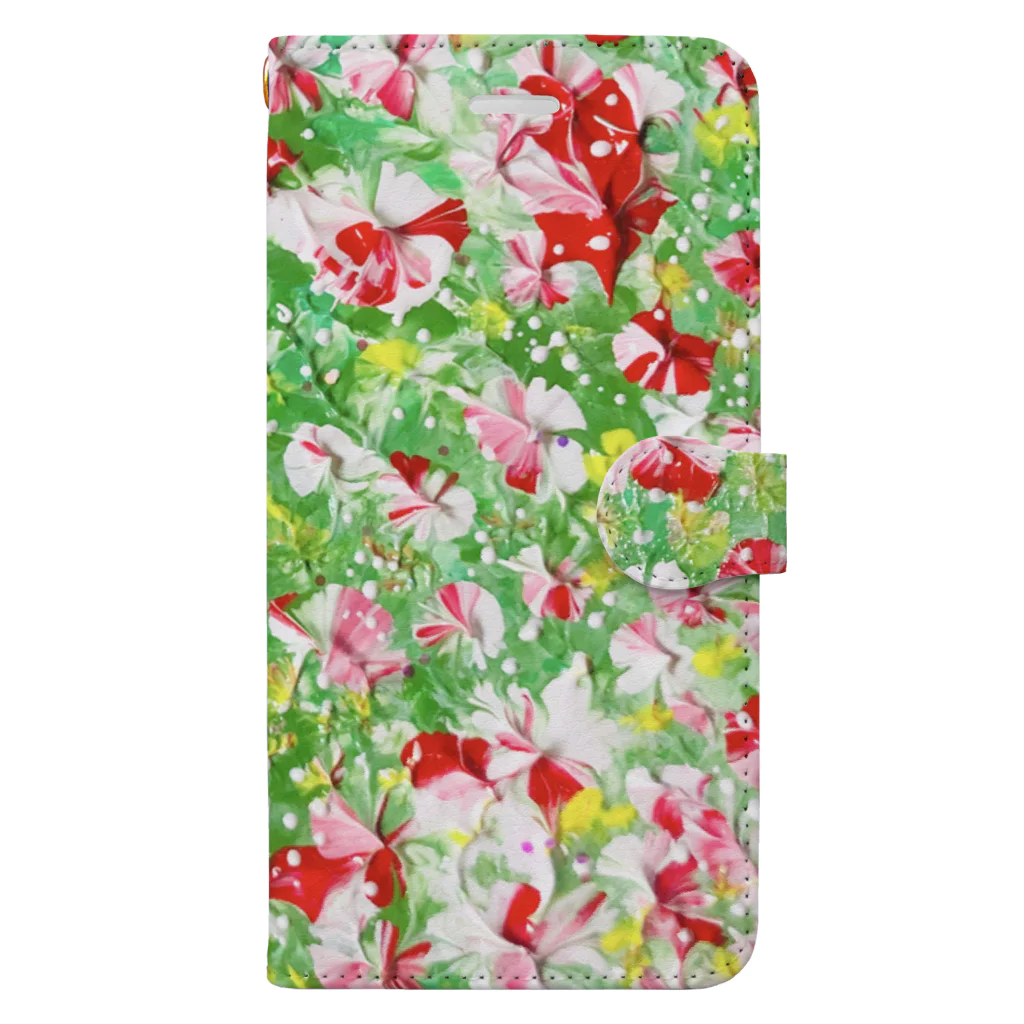 せきね まりのの【文字無】私はお花屋さんです🌺 Book-Style Smartphone Case