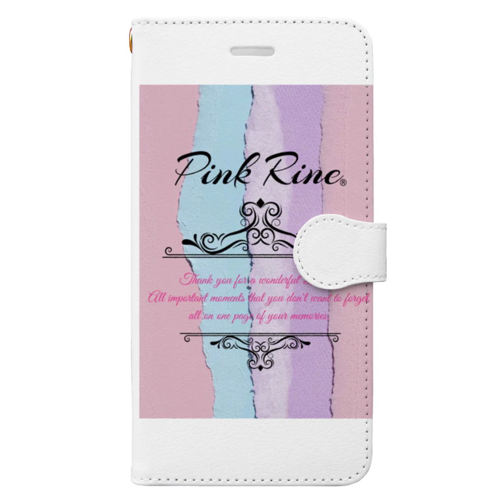 【Pink Rine】の【Pink Rine】オリジナル 手帳型スマホケース