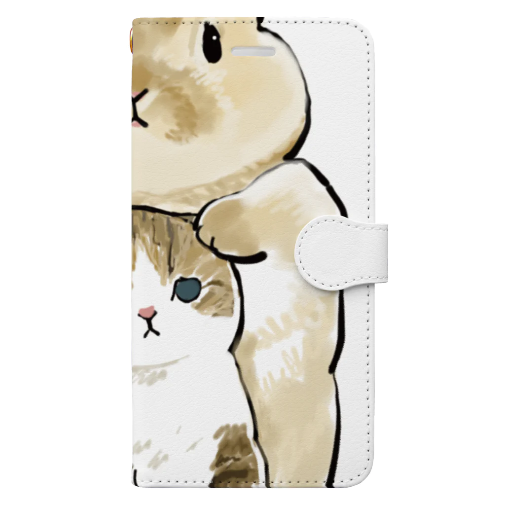 mofusandのちっこいねこ Book-Style Smartphone Case