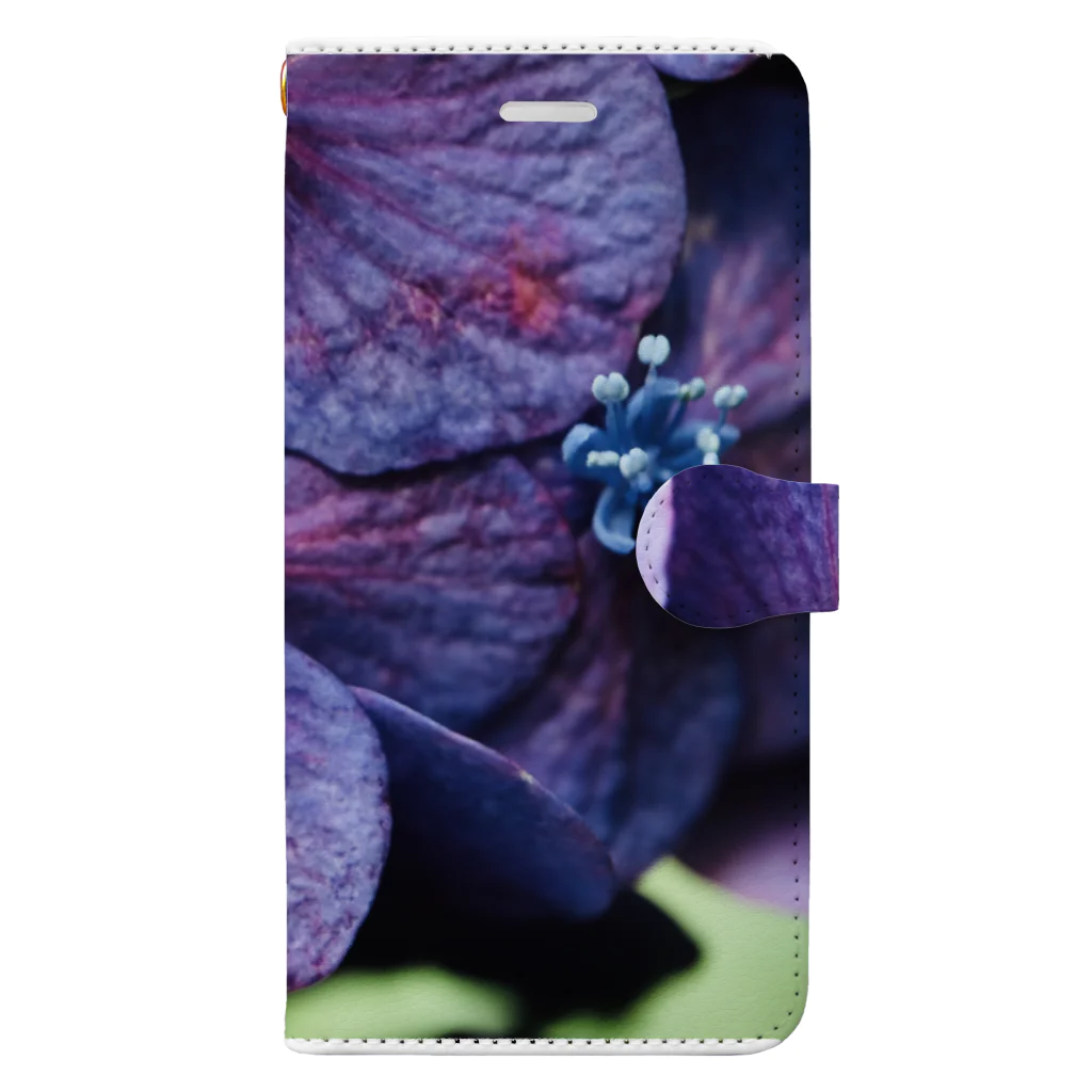 8l0の紫陽花　紫 Book-Style Smartphone Case