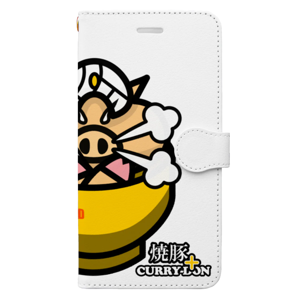 村上わた郎の焼豚カレー丼 Book-Style Smartphone Case