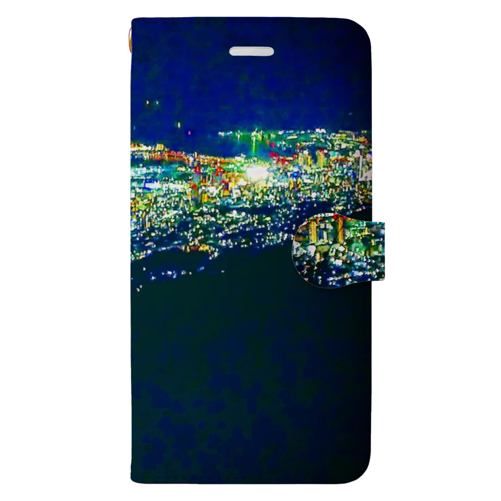 イキクスシの六甲山の夜景 Book-Style Smartphone Case