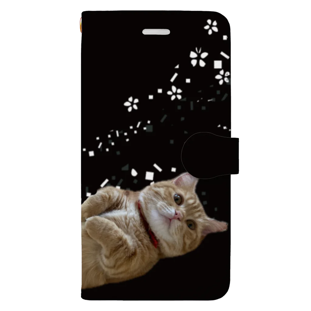 ぷっちょ🐈のくつろぎぷてぃこ Book-Style Smartphone Case