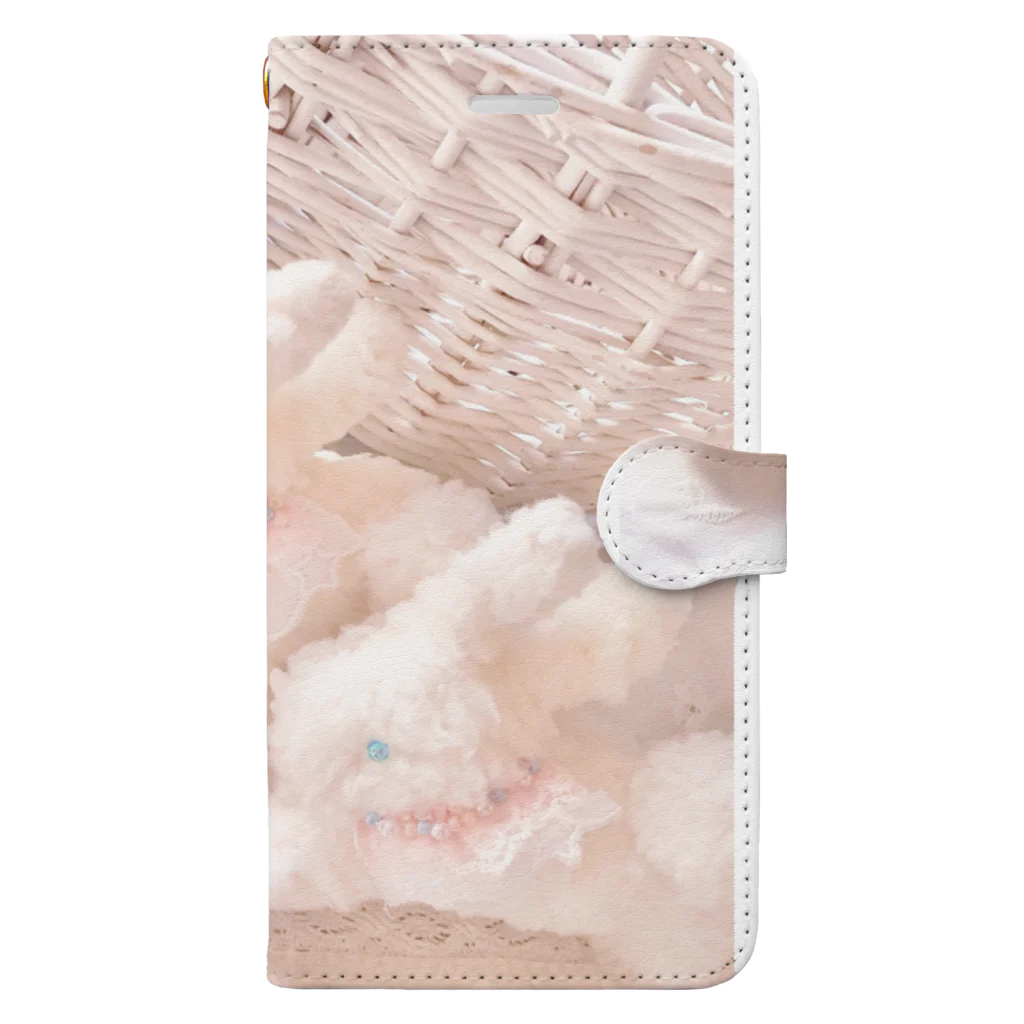 yoppiのCotton candy rabbit Book-Style Smartphone Case