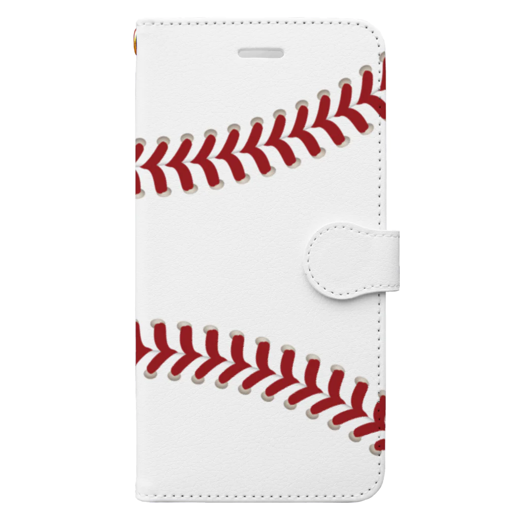 Baseball Buffのベースボールシーム 手帳型スマホケース