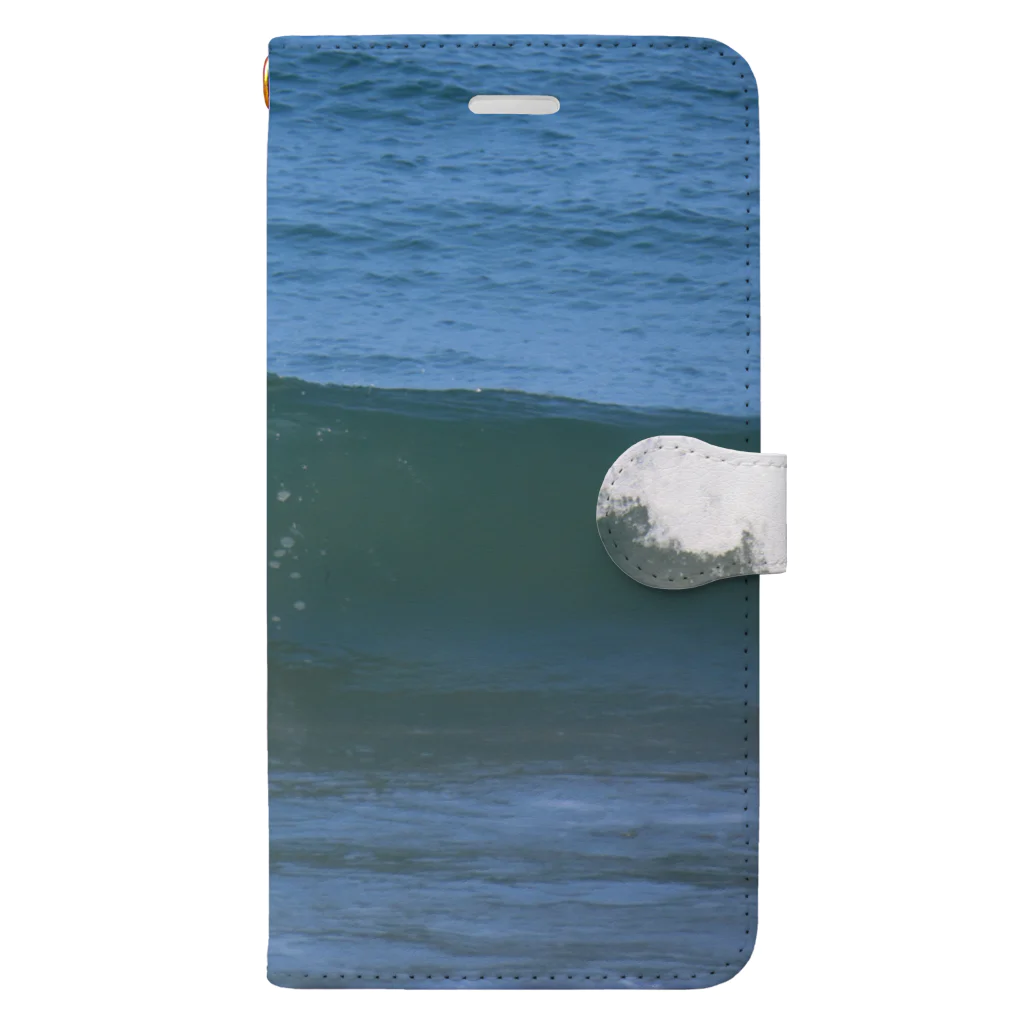 でおきしりぼ子の実験室のWhen the wave breaks..., Book-Style Smartphone Case